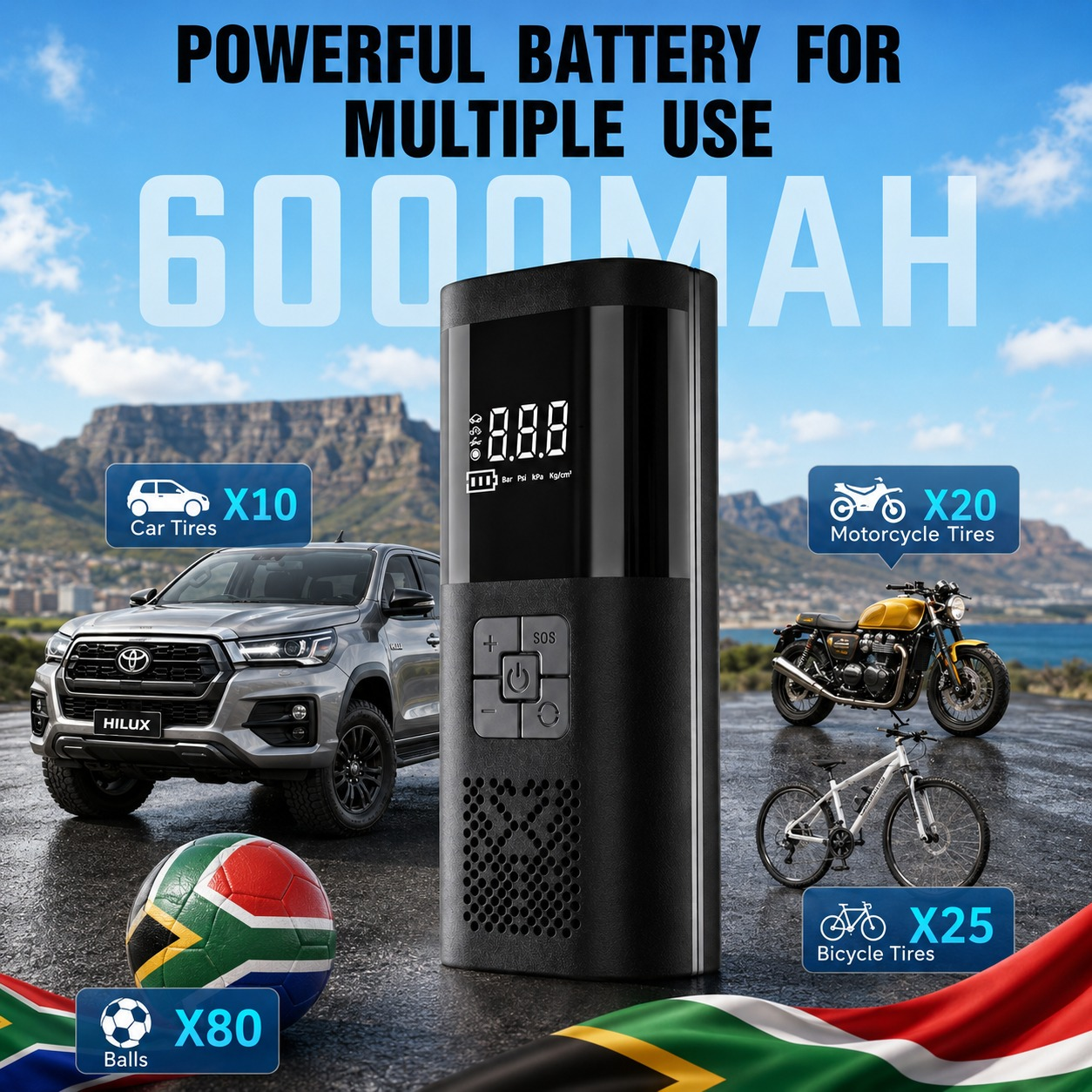 GoFlate - Portable Tyre Inflator